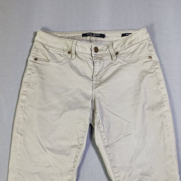 Max Jeans skinny jeans women's size 28 ? sandy grey colour ankle crop - Picture 2 of 14